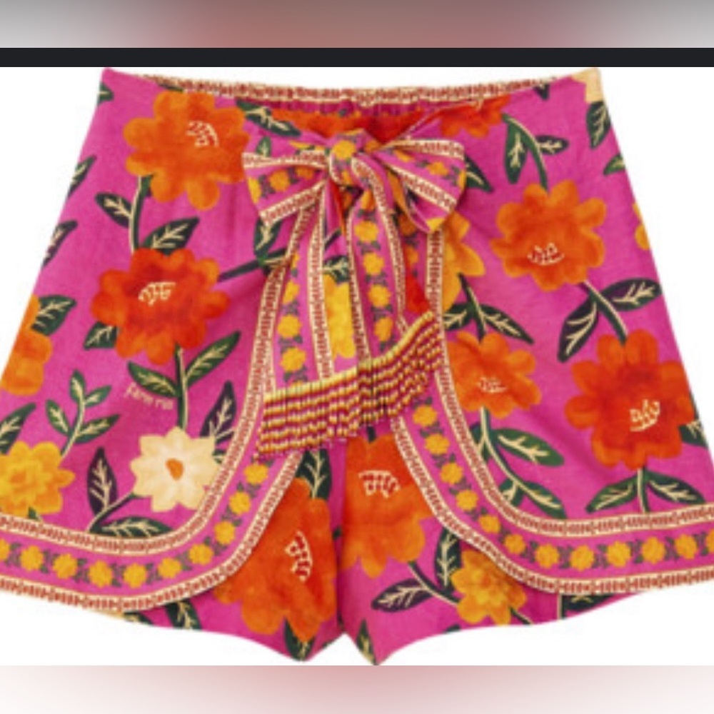 Shop Farm Rio Layered Floral Tapestry Short